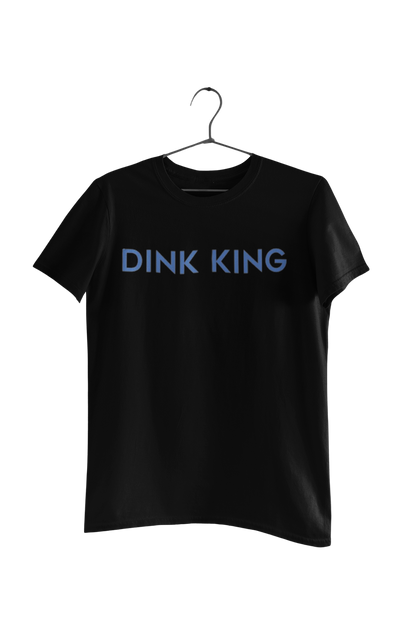 DINK KING – PREMIUM COTTON TEE - BLACK