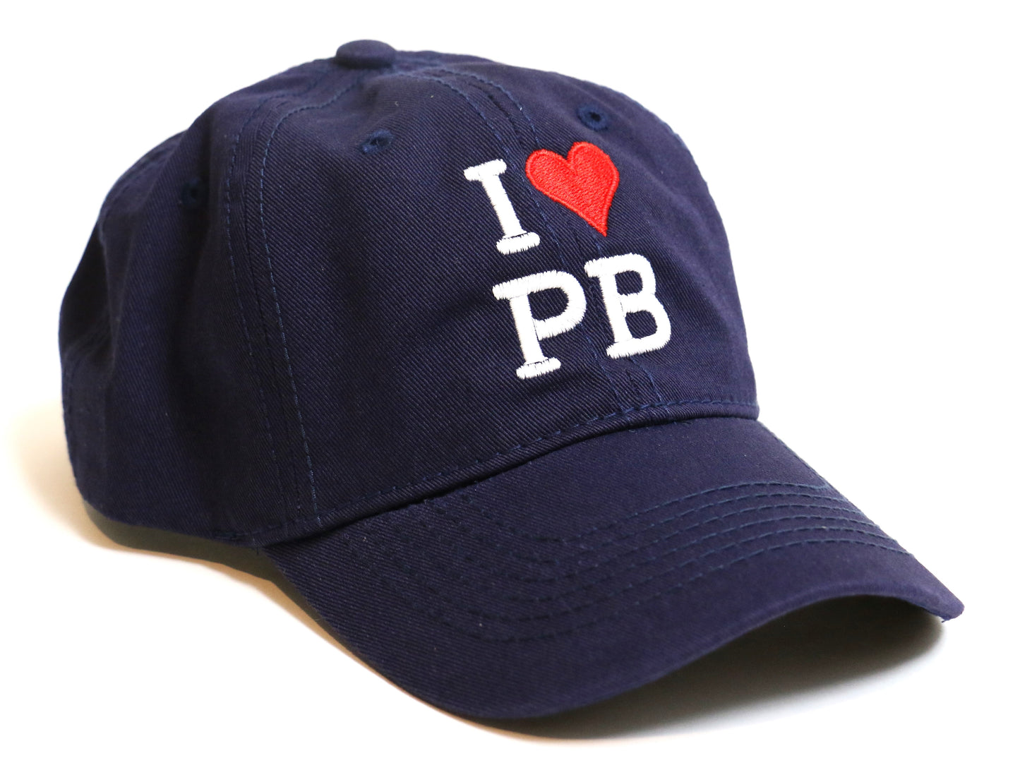 Navy I LOVE PB Hat