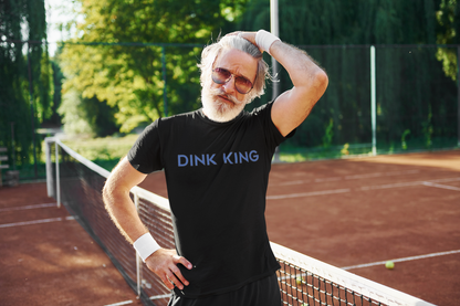 DINK KING – PREMIUM COTTON TEE - BLACK