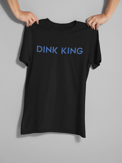 DINK KING – PREMIUM COTTON TEE - BLACK