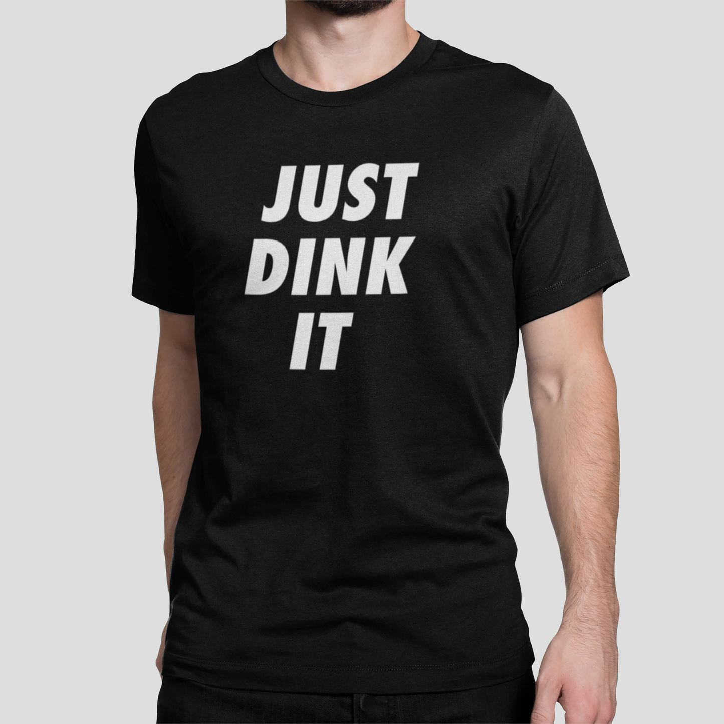 Just Dink It Tee - Sueded Brushed Cotton -  Black