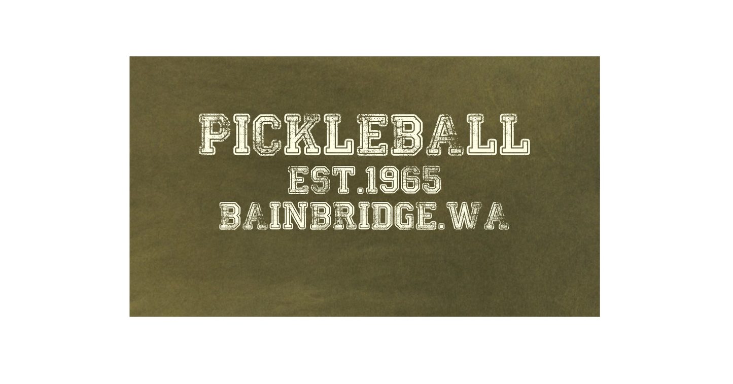 PICKLEBALL ESTABLISED TEE - VINTAGE WASHED -  MINERAL GREEN